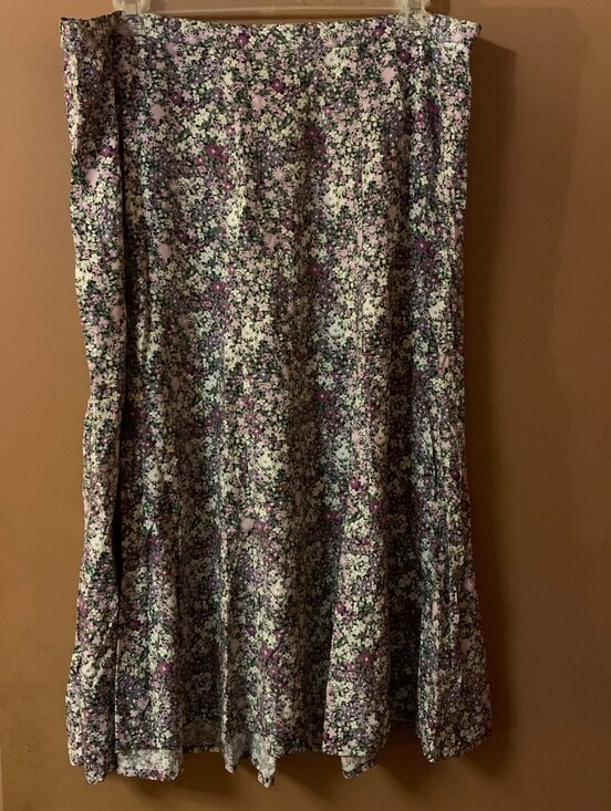 CJ Banks Dresses & Skirts - CJ Banks Purple Floral Print Maxi Skirt